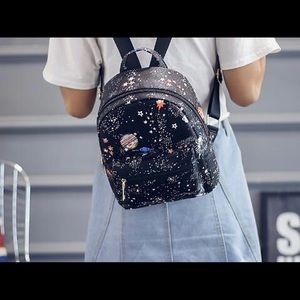 Space inspired mini backpack
